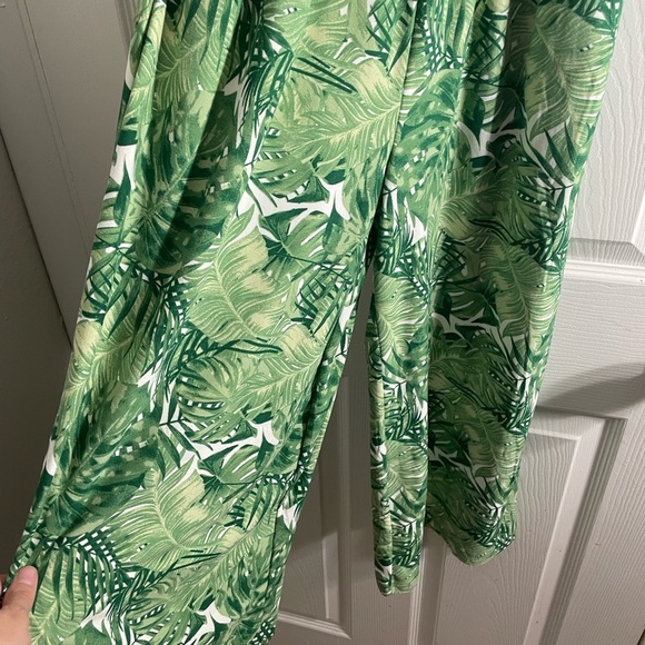 Justify Green Leaf Print Jumpsuit - Picture 2 of 4